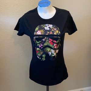 Star Wars floral storm trooper T